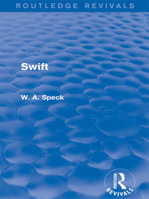 cover image of Swift (Routledge Revivals)